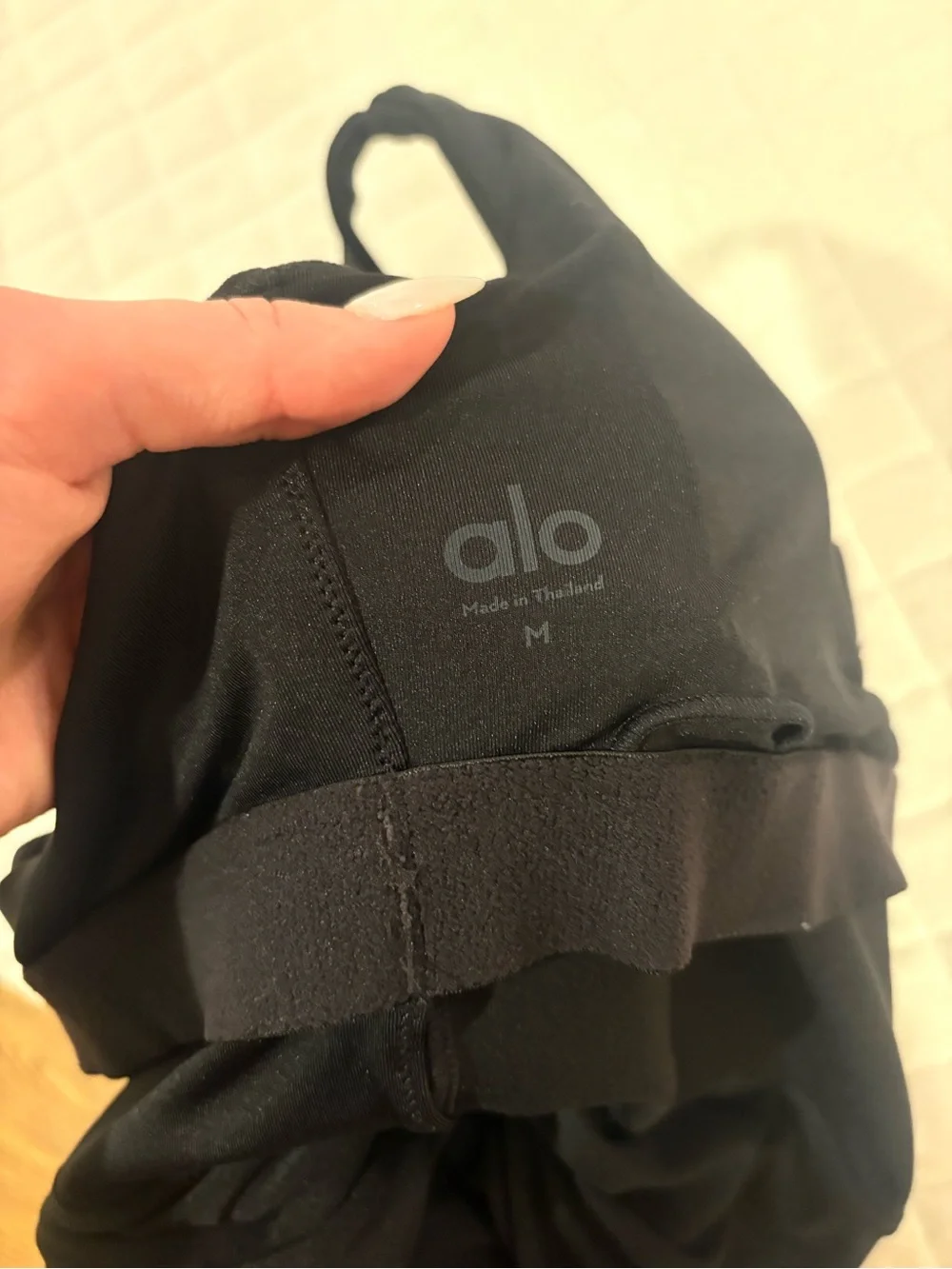 ALO Yoga Black Sleeveless Zip-Front Mini romper